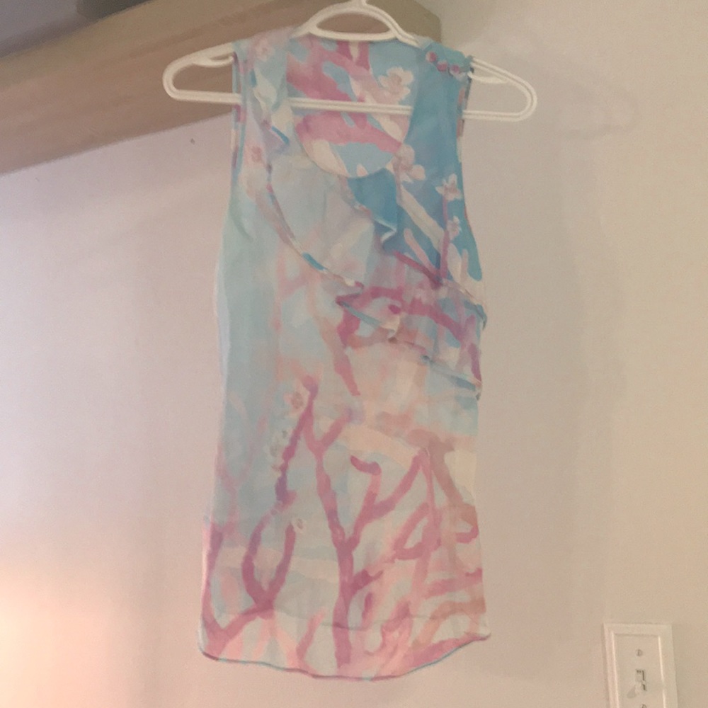 Hugo Boss tank flutter top blouse